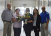 Branford High School Related Employee of the Year Elaine Boney (second from left) and Teacher of the Year Anne Etcher (third from left).