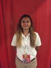 Olivia Bruening and her first place medal at the state of Florida's SkillsUSA Competition.